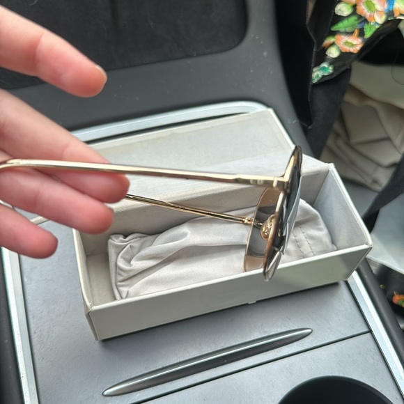 Dior Split Two Tone Metallic Aviator Sunglasses rose gold - Picture 4 of 5